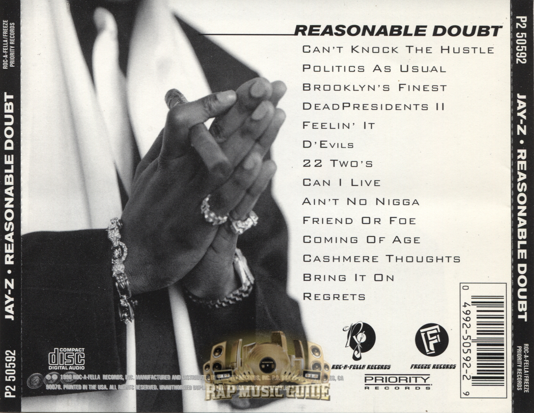 Jay Z   Reasonable Doubt Rear 